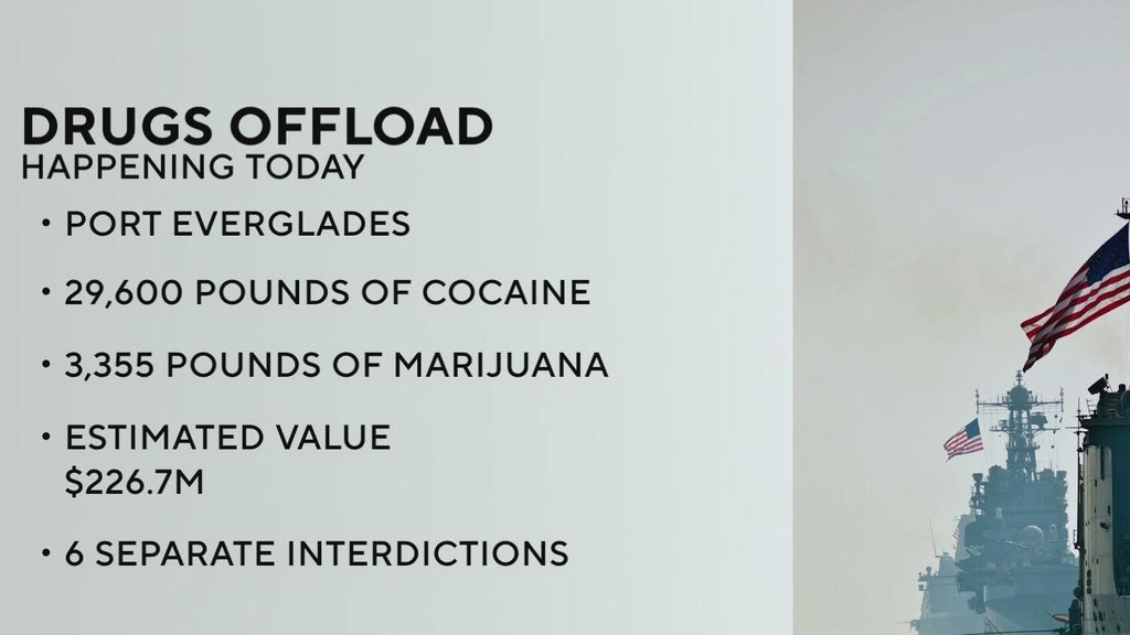 Drugs worth whopping $226.7 million to be offloaded by Coast Guard at Port Everglades — CBS Miami, Coral Gables Community news