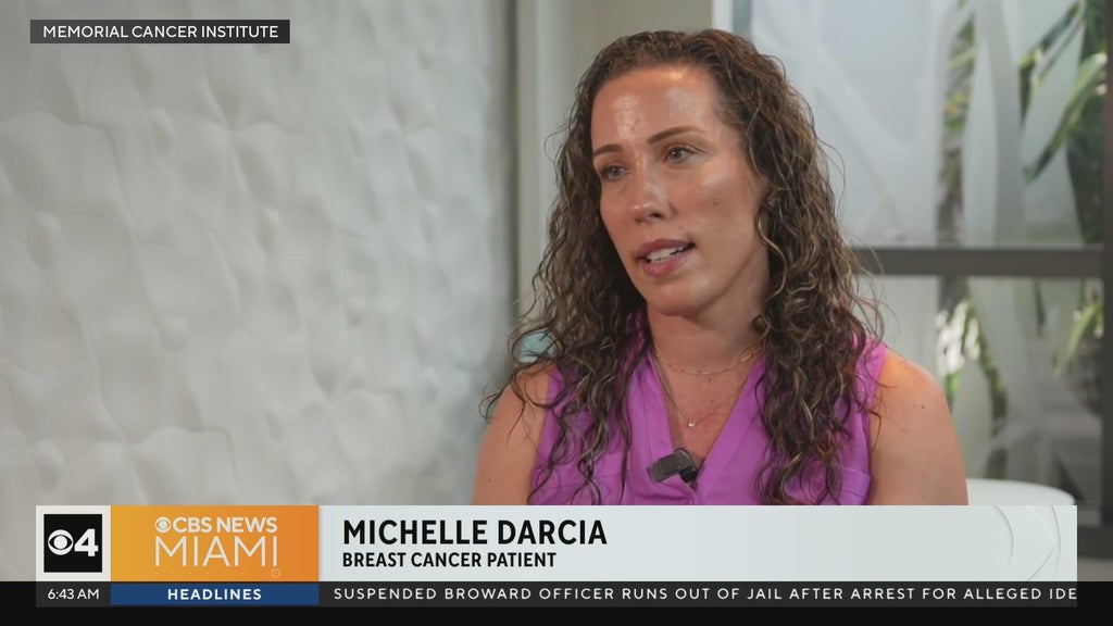 Mom diagnosed with breast cancer despite having no symptoms shares warning — CBS Miami, Coral Gables Health news