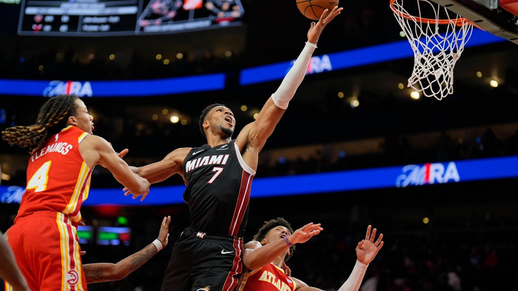 Giannis Antetokounmpo scores 24 points, 18 rebounds as the Heat beat the Hawks 129-117 for first win — Coral Gables Sports news