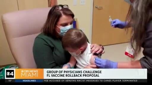 Florida doctors challenge state’s plan to roll back vaccine requirements — CBS Miami, Coral Gables Health news