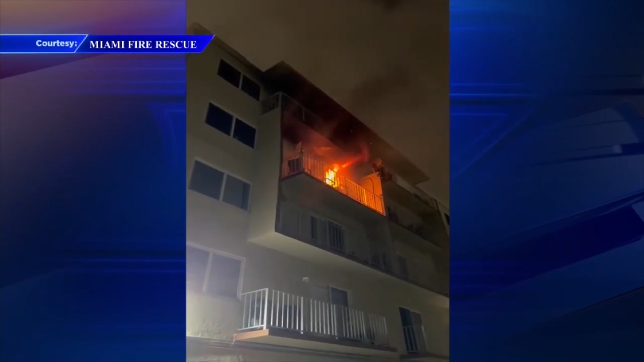Miami apartment fire causes evacuation, displacing 28 people — WSVN 7 Miami-Dade